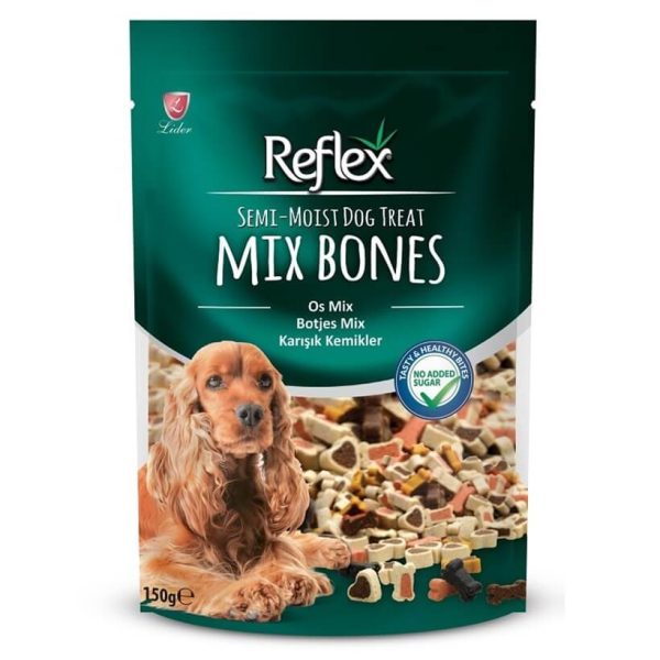 Reflex Mini Mix Bones Yarı Islak Köpek Ödül Kemiği 150 Gr
