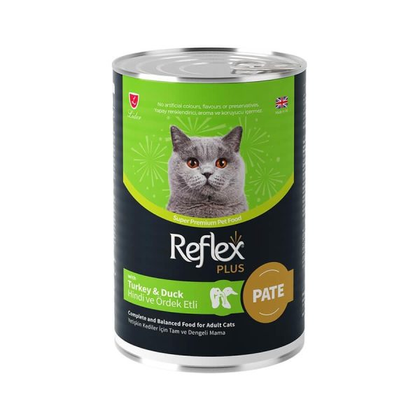Reflex Plus Pate Hindili Ördekli Kedi Konservesi 395 Gr