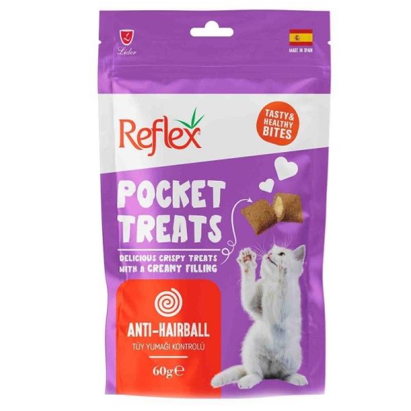 Reflex Pocket Treats Anti Hairball Kedi Ödülü 60 Gr